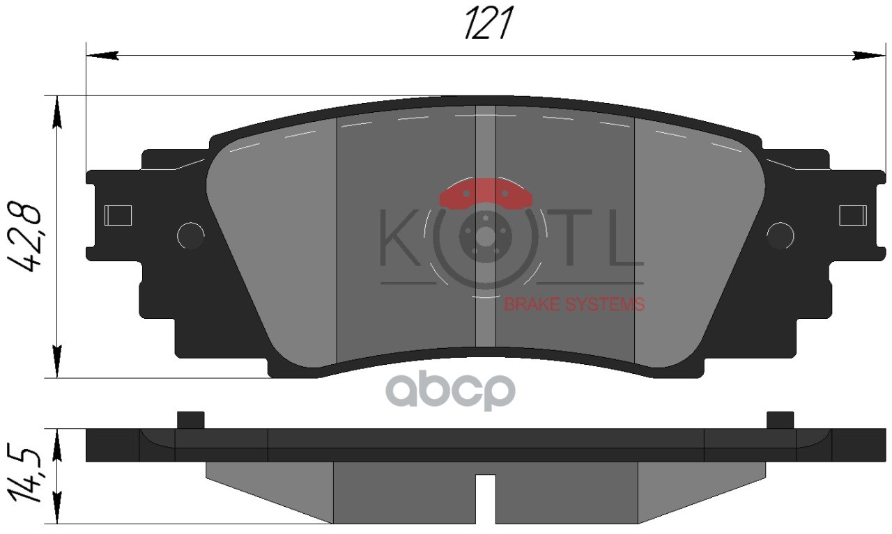 

Тормозные колодки KOTL задние 2183KT