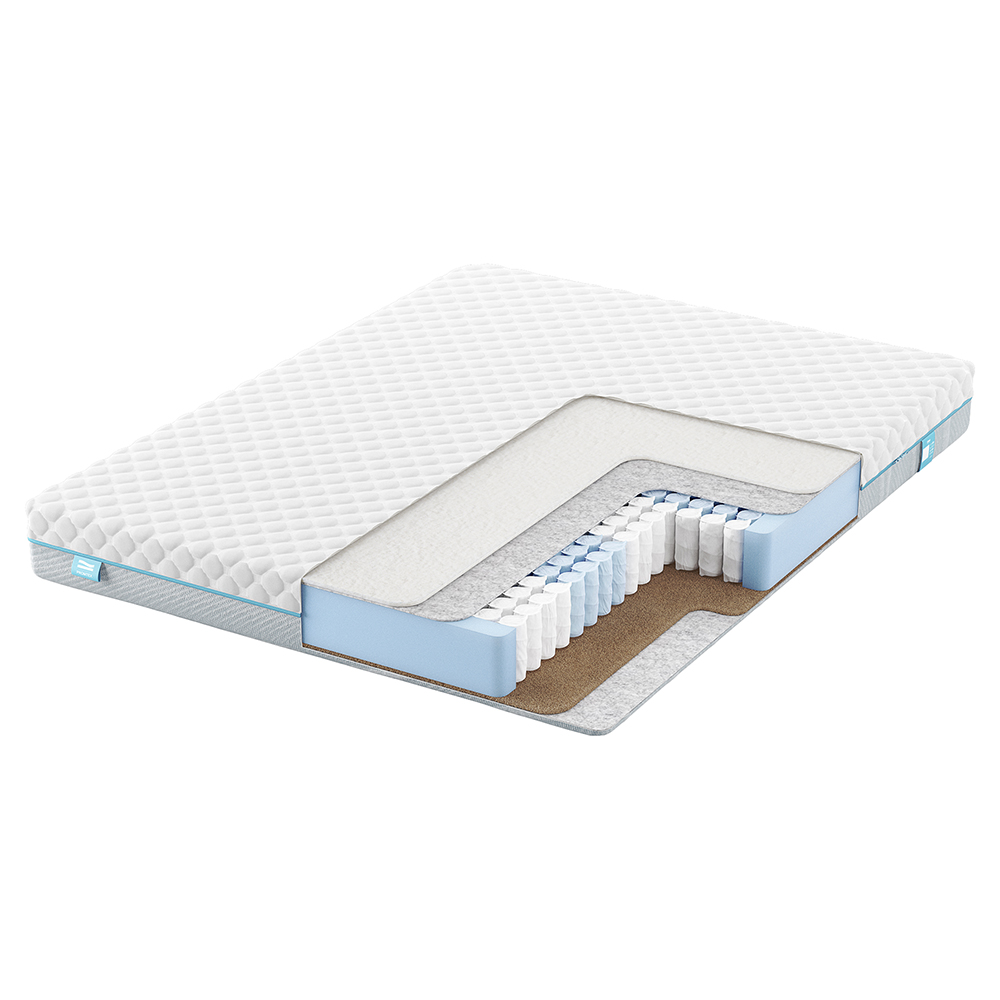 

Матрас анатомический PROMTEX Soft Comfort независимый пружинный блок 80x160, Белый, Soft Comfort