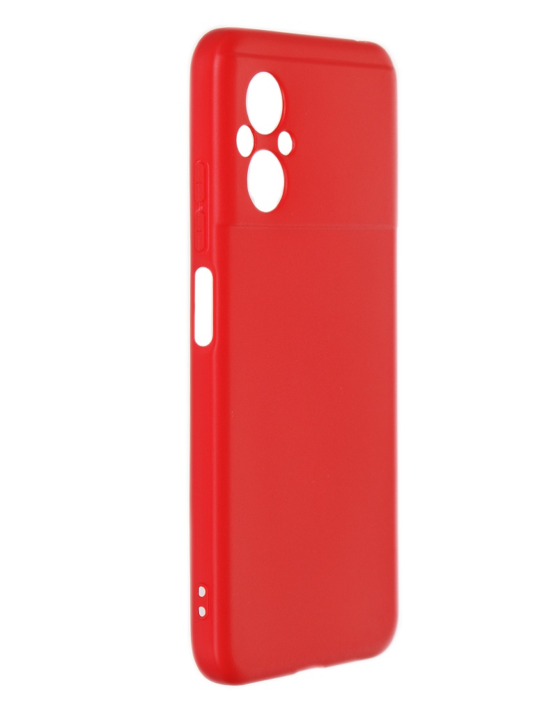 фото Чехол df для poco m5 silicone red pocase-11 df-group