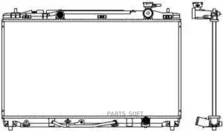 

34618506SAK_радиатор системы охлаждения!\ Toyota Camry 2.4 07>