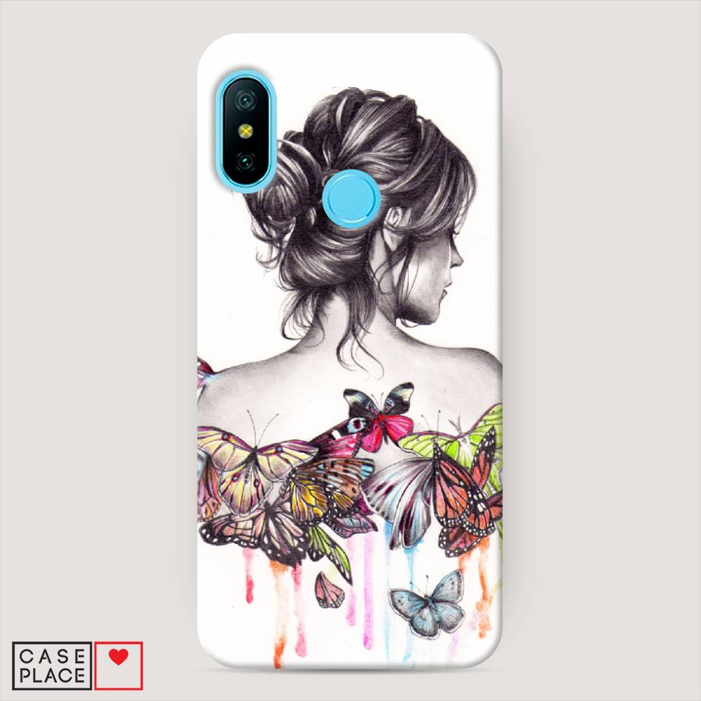 

Пластиковый чехол "Девушка с бабочками" на Xiaomi Mi A2 Lite, 34220-7