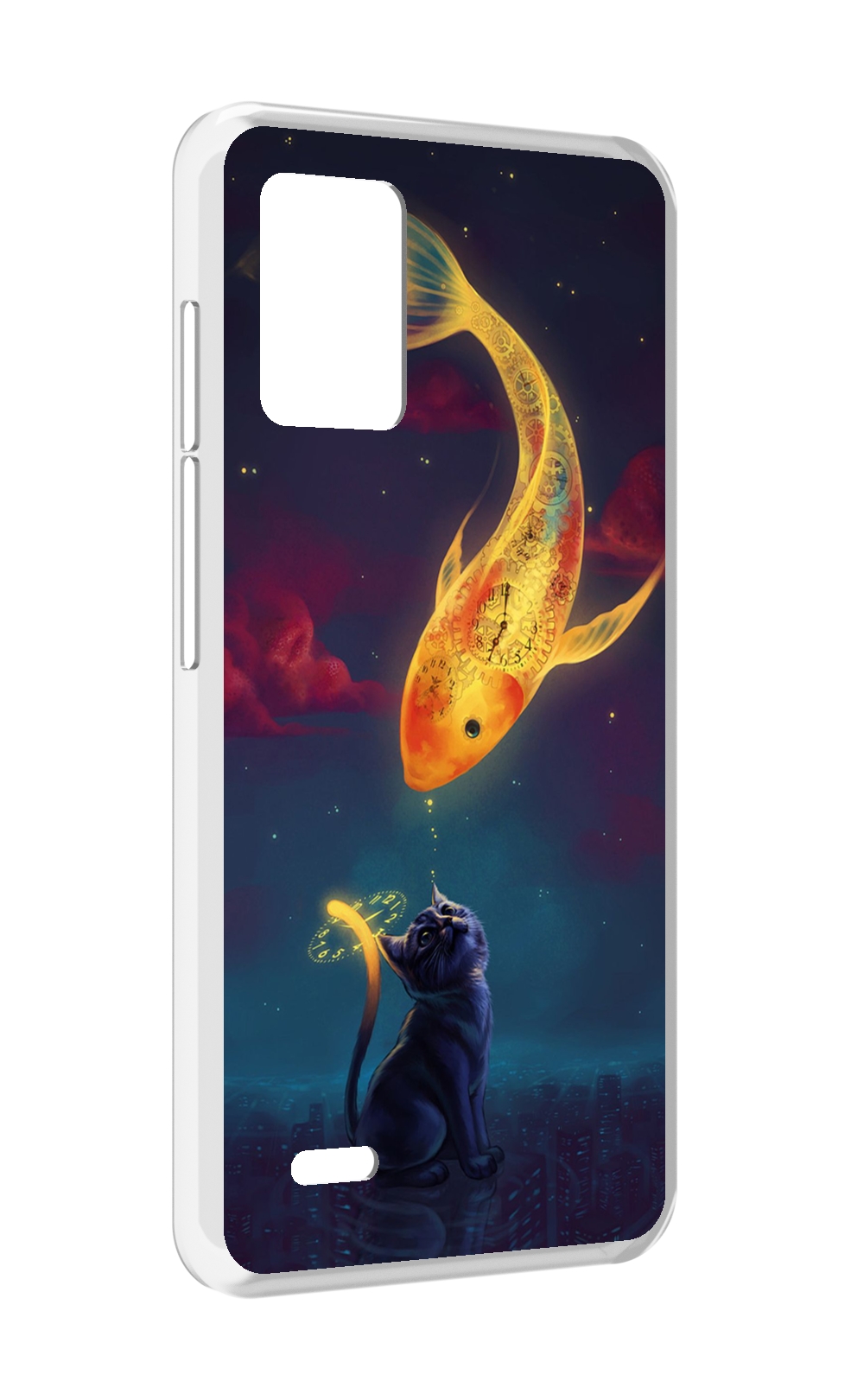 

Чехол MyPads золотая-рыбка-часовая для UMIDIGI Bison X10S / Bison X10G, Прозрачный, Tocco