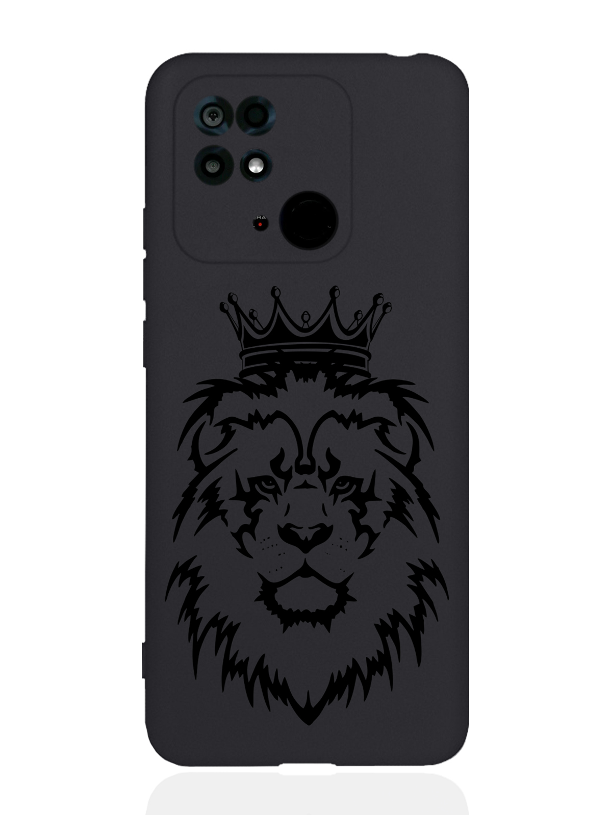 

Чехол MustHaveCase Xiaomi Redmi 10C Лев черный, Xiaomi Redmi 10C Лев