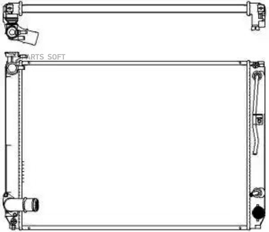 32718501SAK_радиатор системы охлаждения!АКПП, 24мм\ Lexus RX350 3.5i 06-08