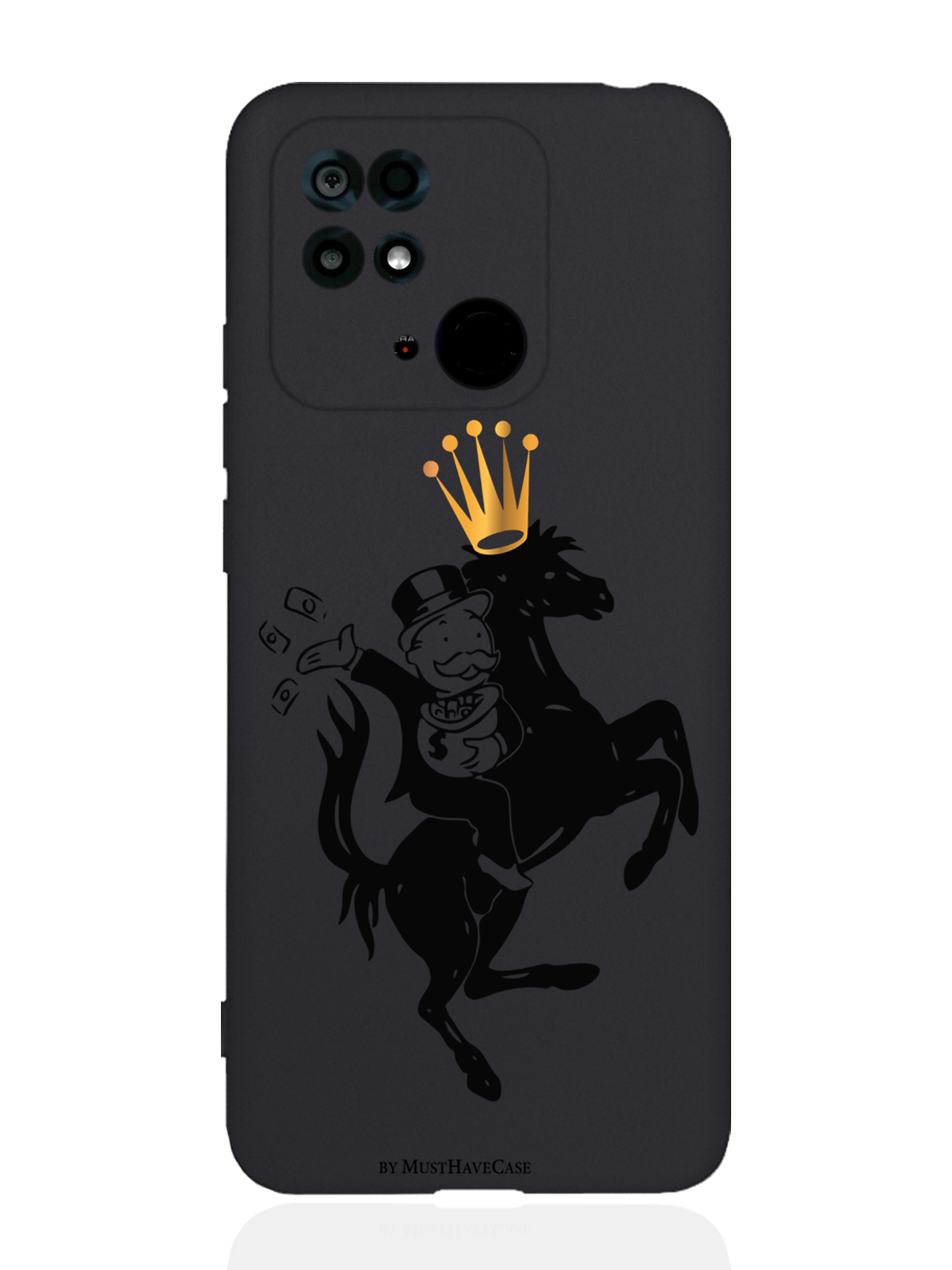 

Чехол MustHaveCase Xiaomi Redmi 10C Monopoly на коне черный, Золотистый;черный, Xiaomi Redmi 10C Monopoly на коне