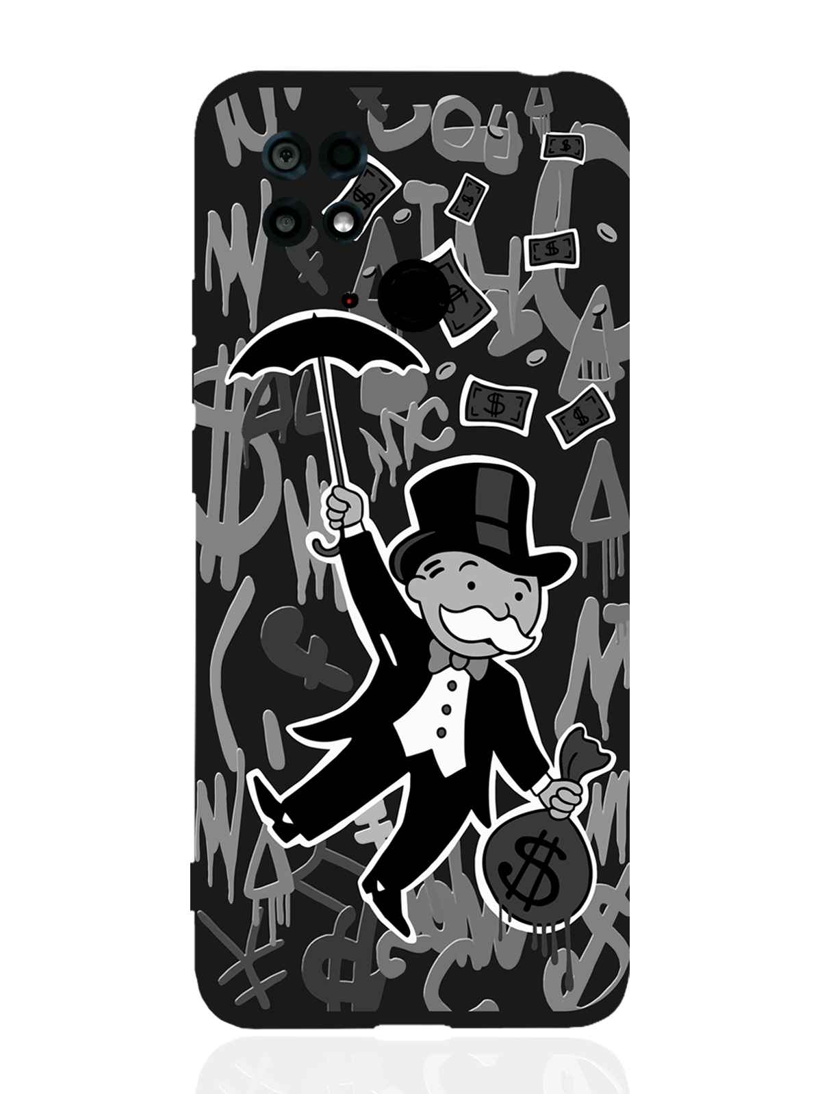 

Чехол MustHaveCase Xiaomi Redmi 10C Monopoly Black Edition Монополия черный, Серый;черный, Xiaomi Redmi 10C Monopoly Black Edition Монополия