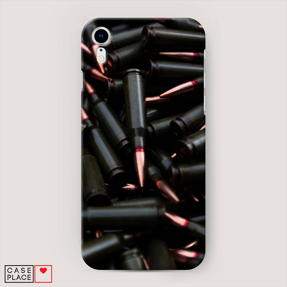 

Пластиковый чехол "Пули черные" на Apple iPhone XR (10R), 12020-4