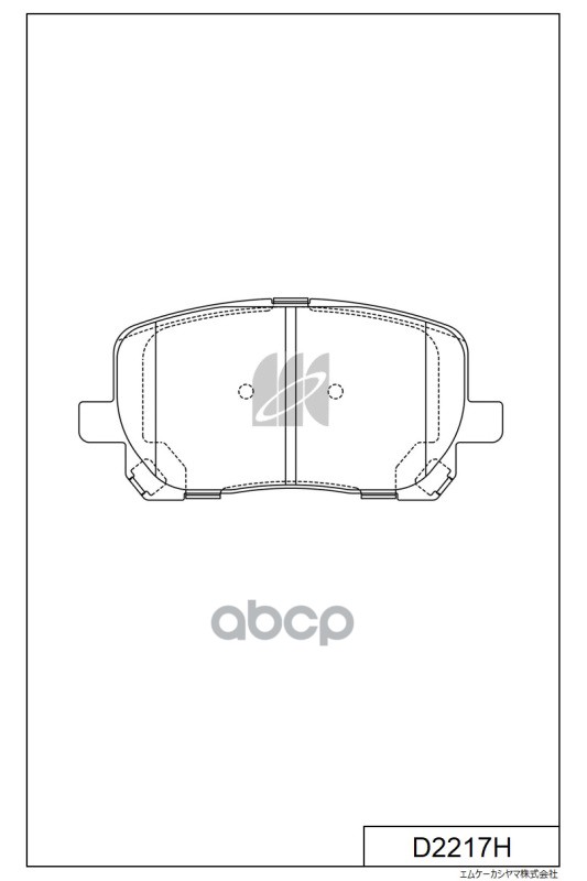

Тормозные колодки Kashiyama передние с антискрипной пластиной D2217H