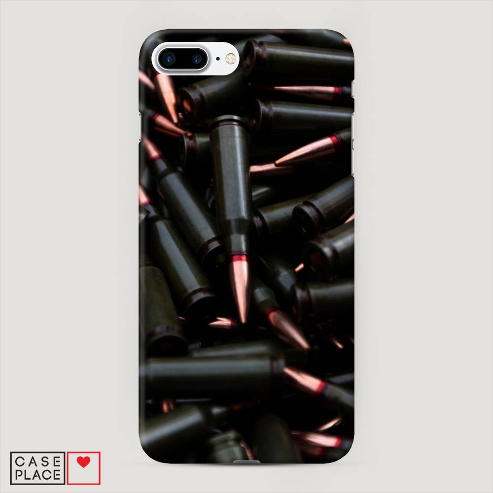 

Пластиковый чехол "Пули черные" на Apple iPhone 8 Plus, 10920-4