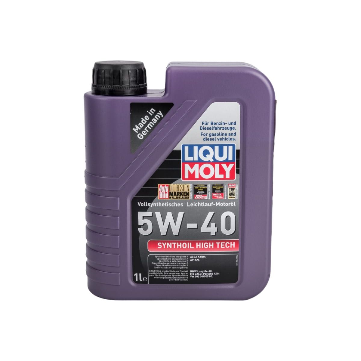 

Моторное масло LIQUI MOLY синтетическое Synthoil High Tech 5W40 1л