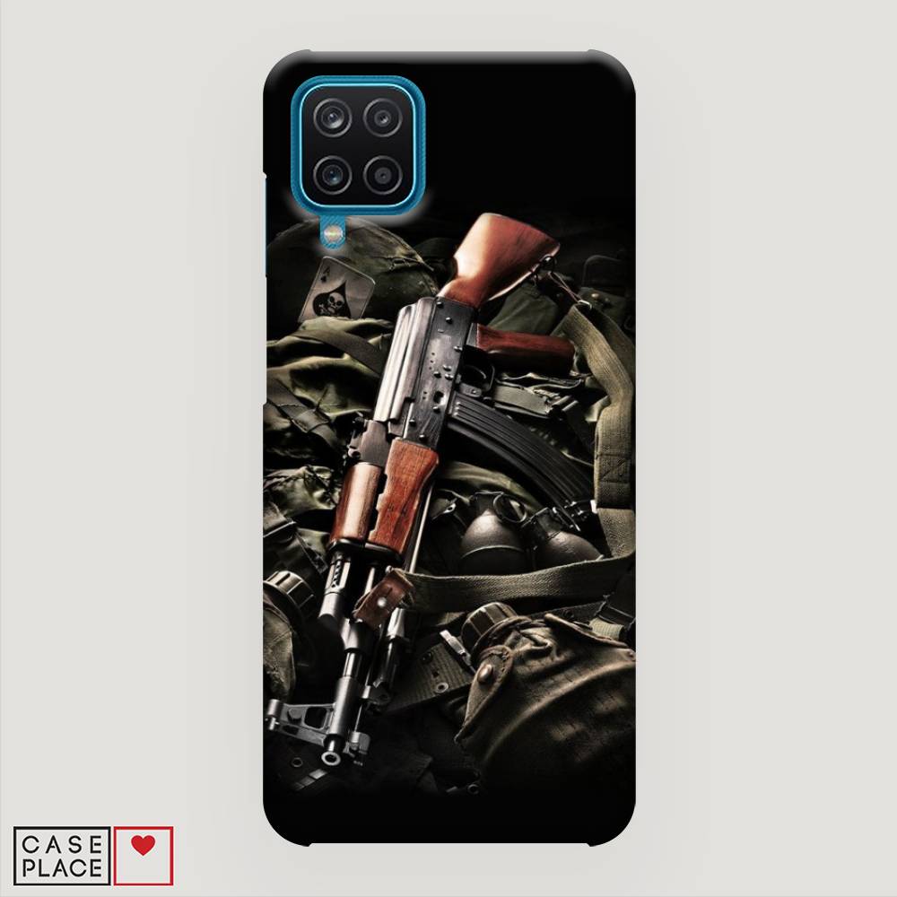 

Пластиковый чехол "Автомат" на Samsung Galaxy M12, 2102620-4