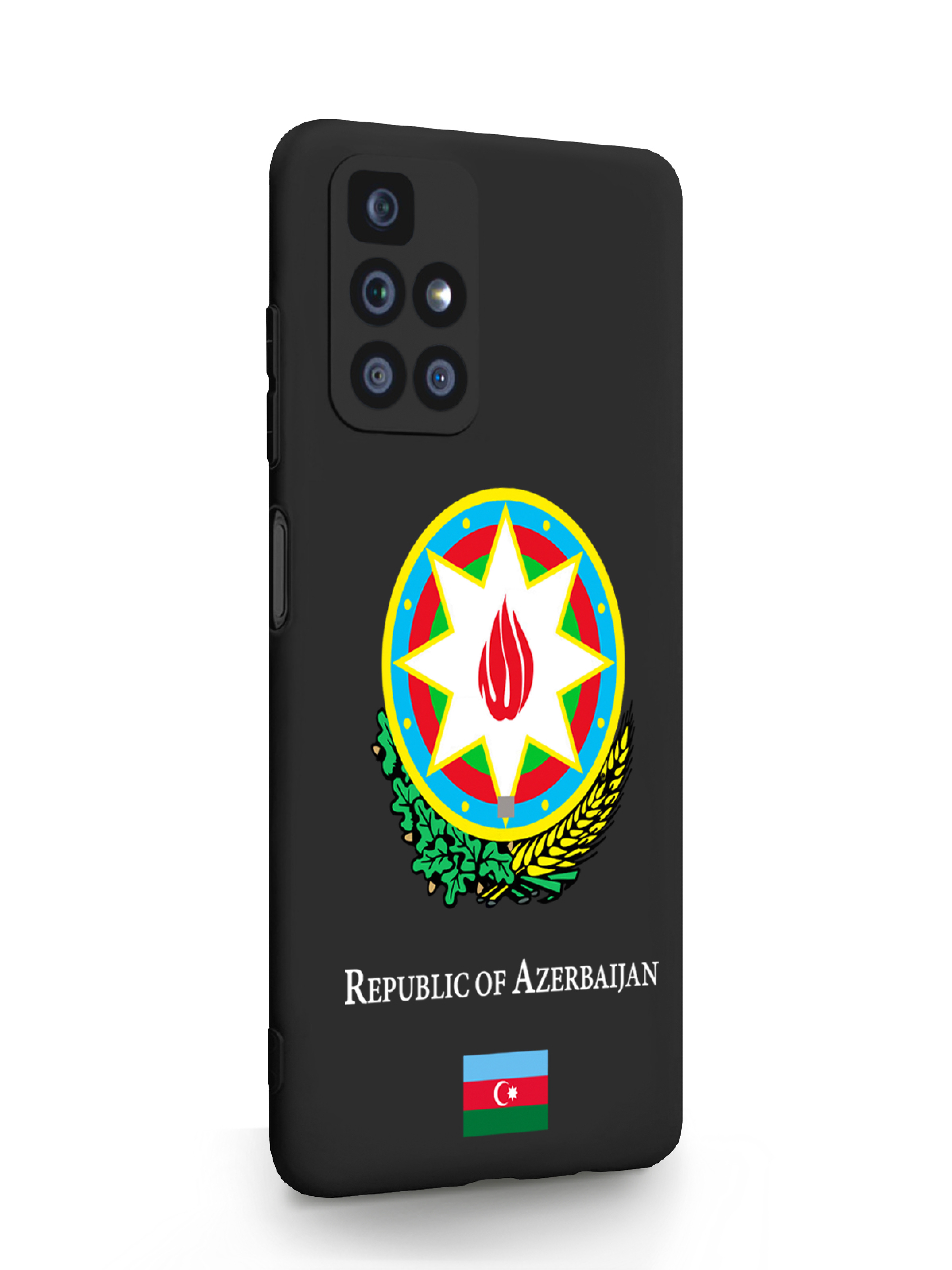 Чехол MustHaveCase Xiaomi Redmi 10 Герб Азербайджана черный