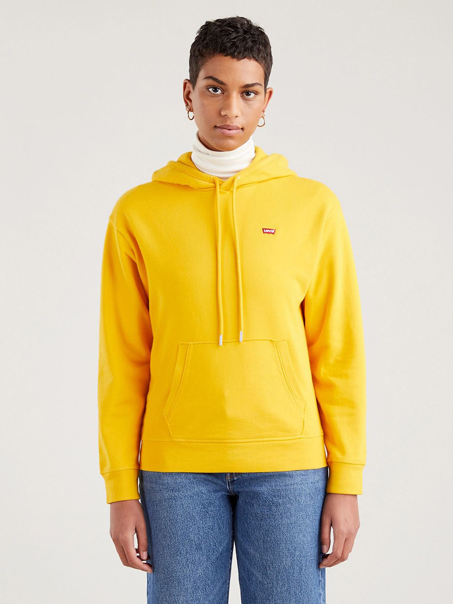 

Худи женское Levi's Women Standard Hoodie желтое S, Women Standard Hoodie