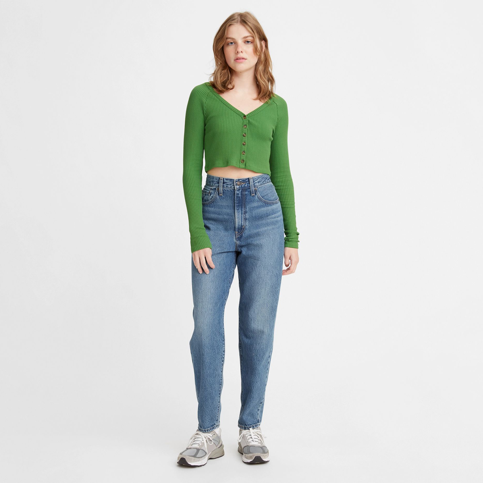 фото Джинсы женские levi's women high loose taper jeans голубые 26/31