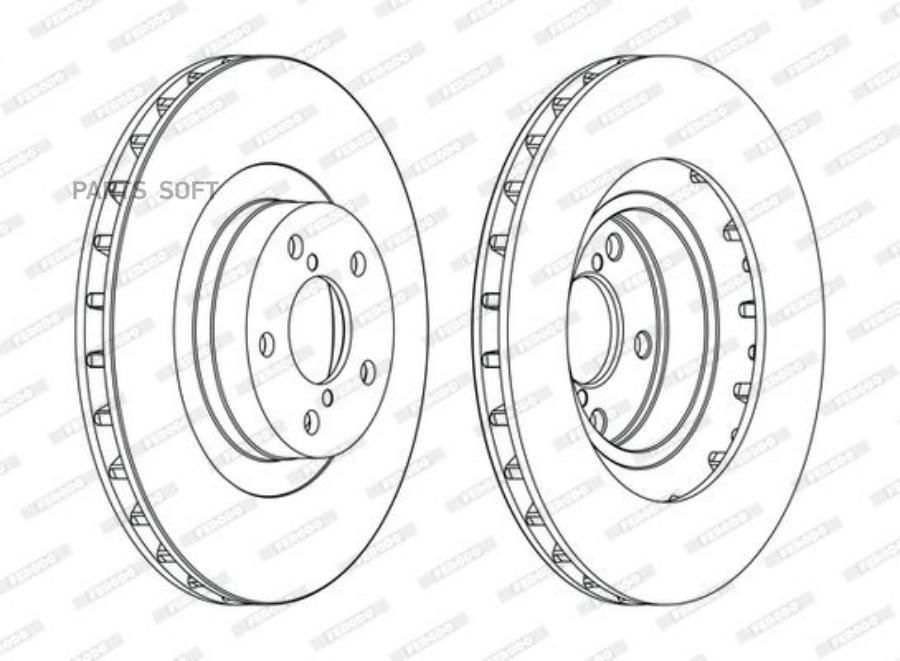 

Диск Тормозной Передний Ferodo Ddf1175 Ferodo DDF1175C