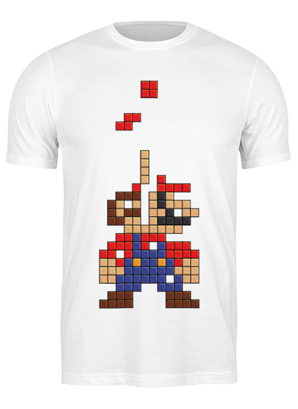 

Футболка мужская Printio Марио (тетрис) белая 3XL, Белый, Марио (тетрис)