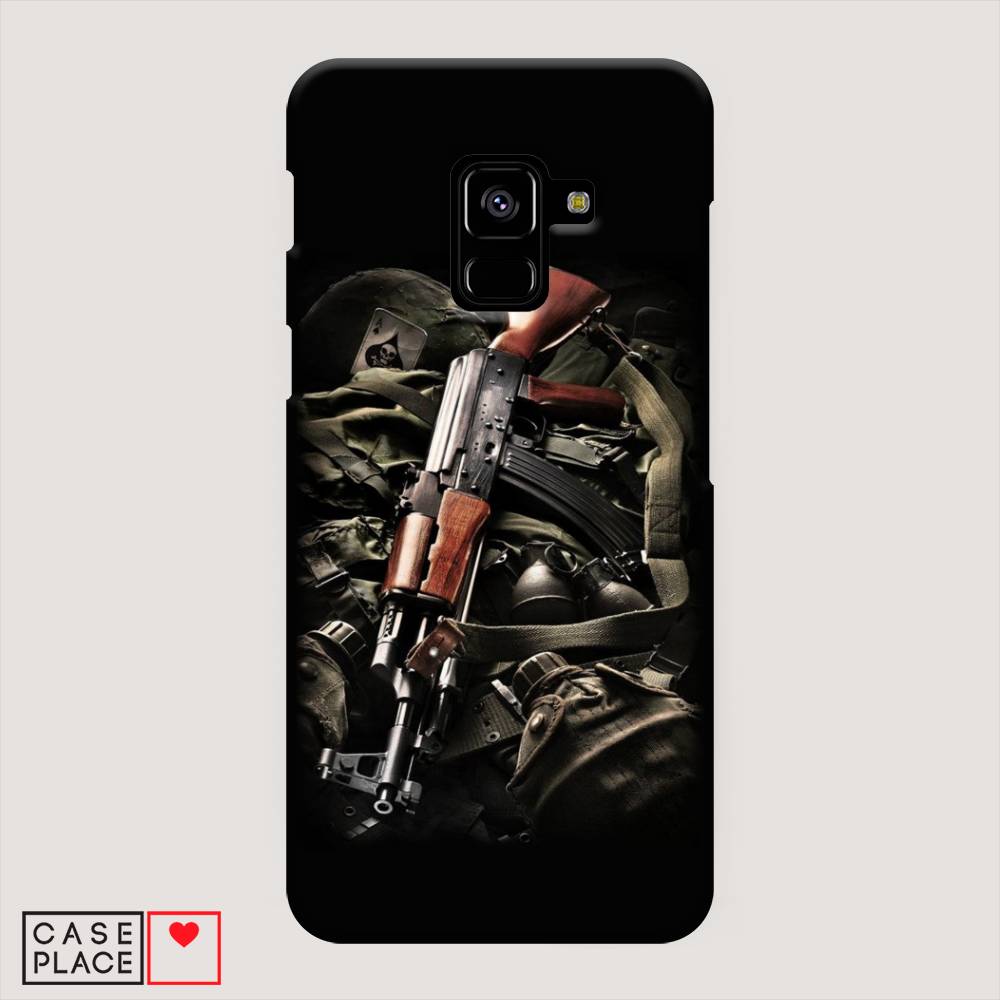

Пластиковый чехол "Автомат" на Samsung Galaxy A8 2018, 25420-4