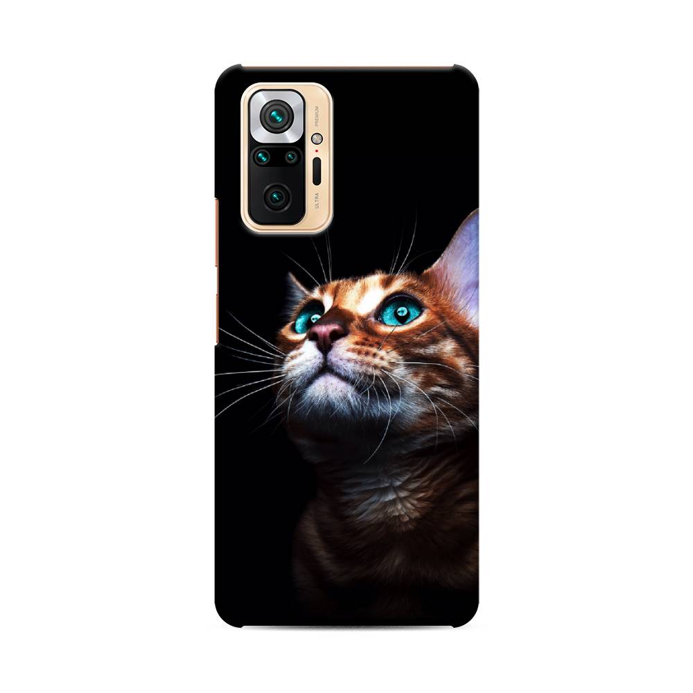 фото Пластиковый чехол "мечтательный кот" на xiaomi redmi note 10 pro awog