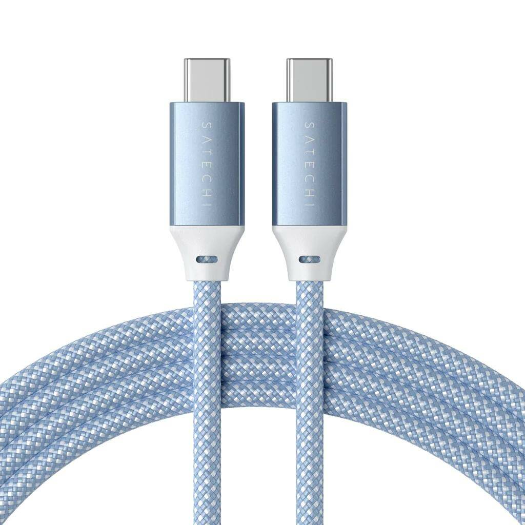 фото Кабель usb type-c - usb type-c satechi charging cable - blue 2 м синий