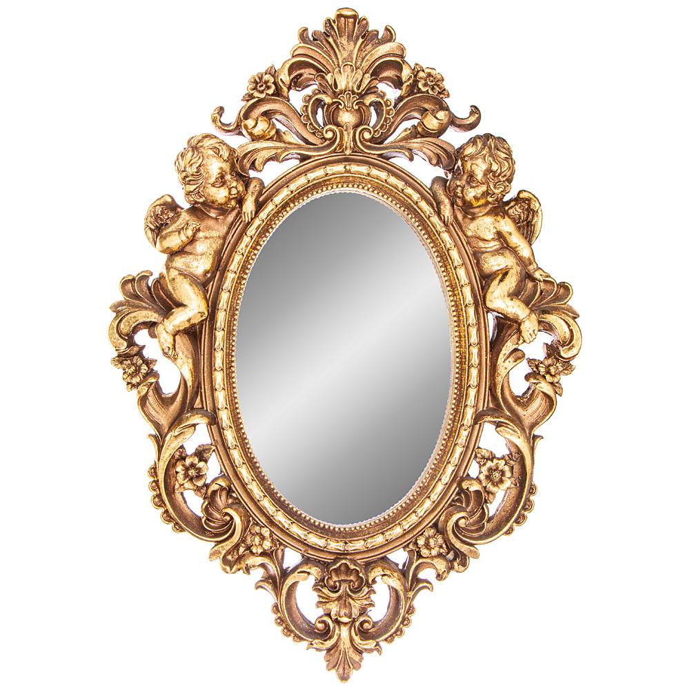 Зеркало настенное Lefard коллекция рококо золотистый 35х5.5х49.5