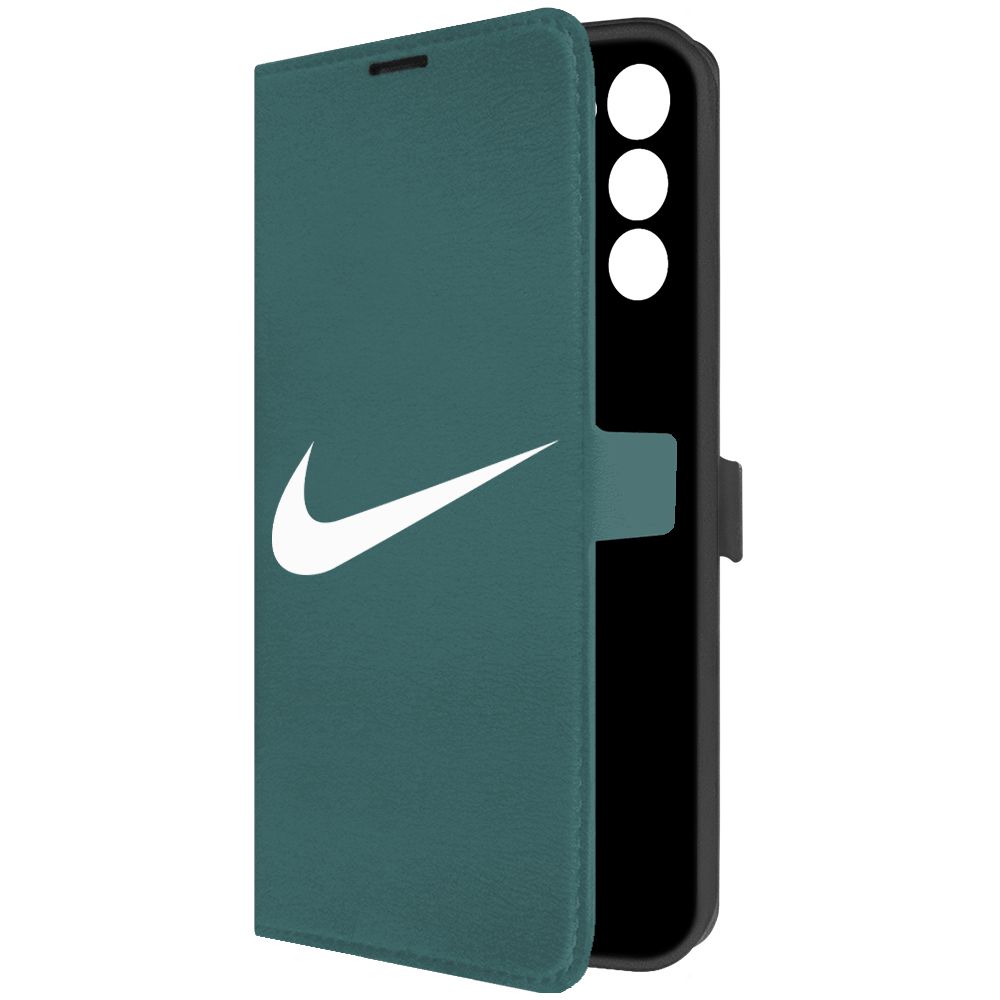 

Чехол-книжка Krutoff Eco Book для Tecno Spark Go 2022 Nike зелёный опал, Зеленый