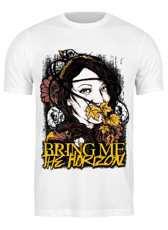 

Футболка мужская Printio Bring me the horizon белая M, Белый, Bring me the horizon