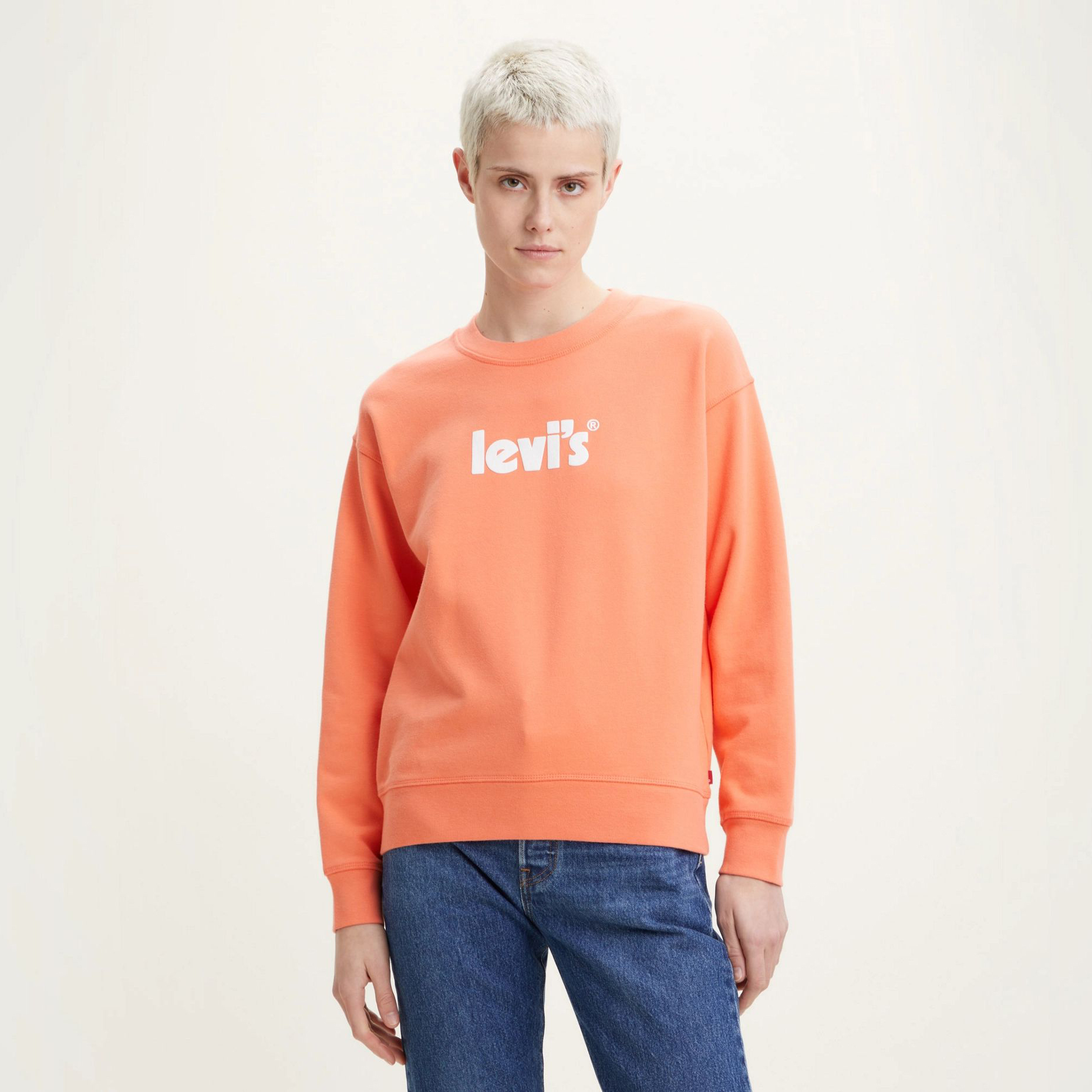 

Свитшот женский Levi's Graphic Standard Crew оранжевый XL, Graphic Standard Crew