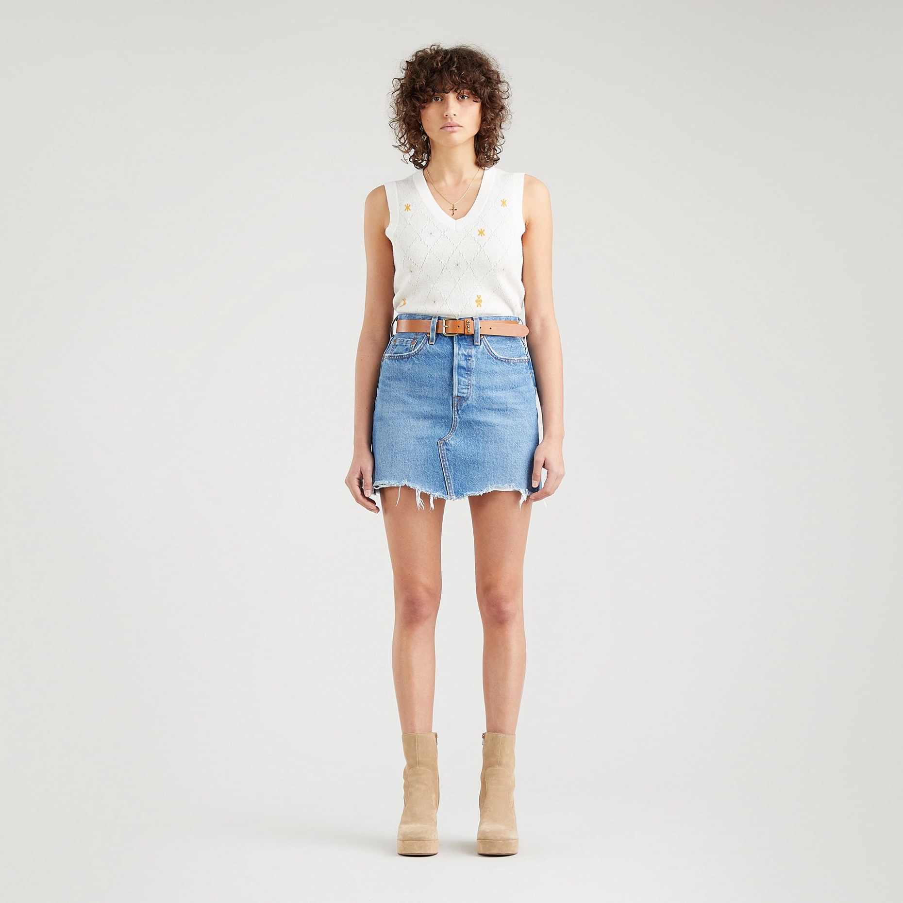 фото Юбка женская levi's hr decon icnic bfly skirt синяя 29