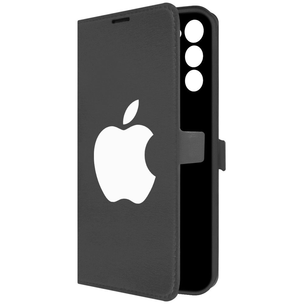 

Чехол-книжка Krutoff Eco Book для Tecno Spark 8C Apple черный