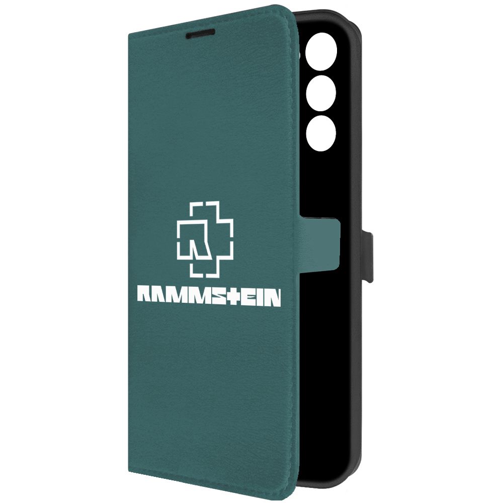 

Чехол-книжка Krutoff Eco Book для Tecno Spark 8C Rammstein зелёный опал, Зеленый