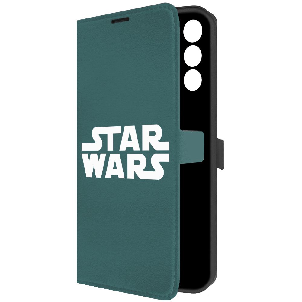 

Чехол-книжка Krutoff Eco Book для Tecno Spark 8C Star Wars зелёный опал