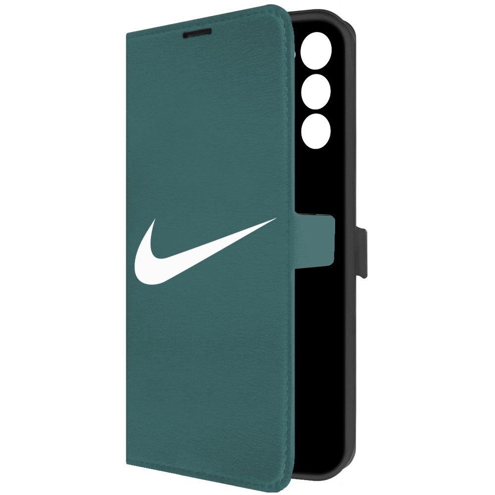 

Чехол-книжка Krutoff Eco Book для Tecno Spark 8C Nike зелёный опал, Зеленый