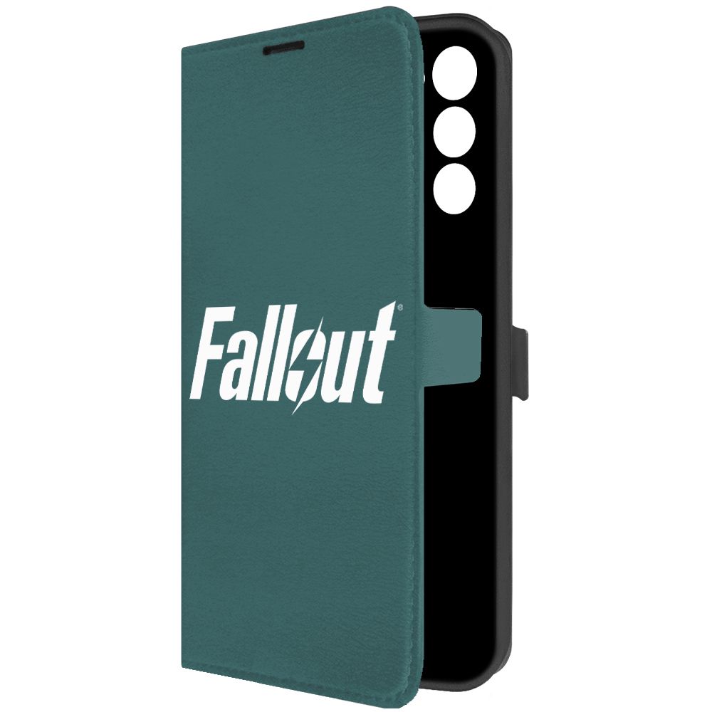 

Чехол-книжка Krutoff Eco Book для Tecno Spark 8C Fallout зелёный опал, Зеленый