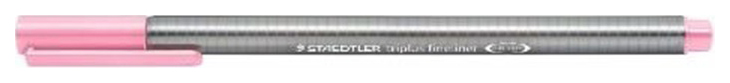 фото Ручка капиллярная staedtler triplus, одноразовая, 0.3 мм светло-карминный