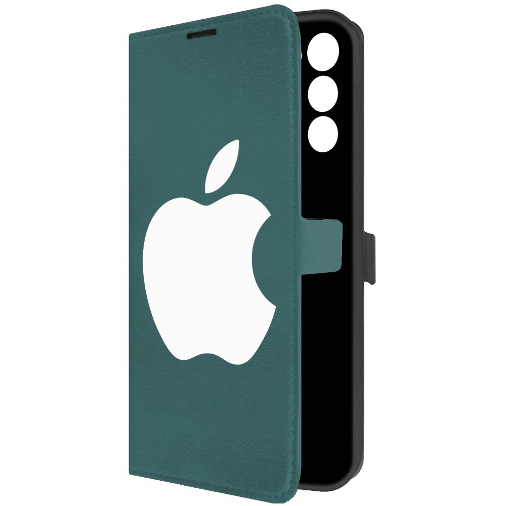 

Чехол-книжка Krutoff Eco Book для Tecno Spark 8C Apple зелёный опал