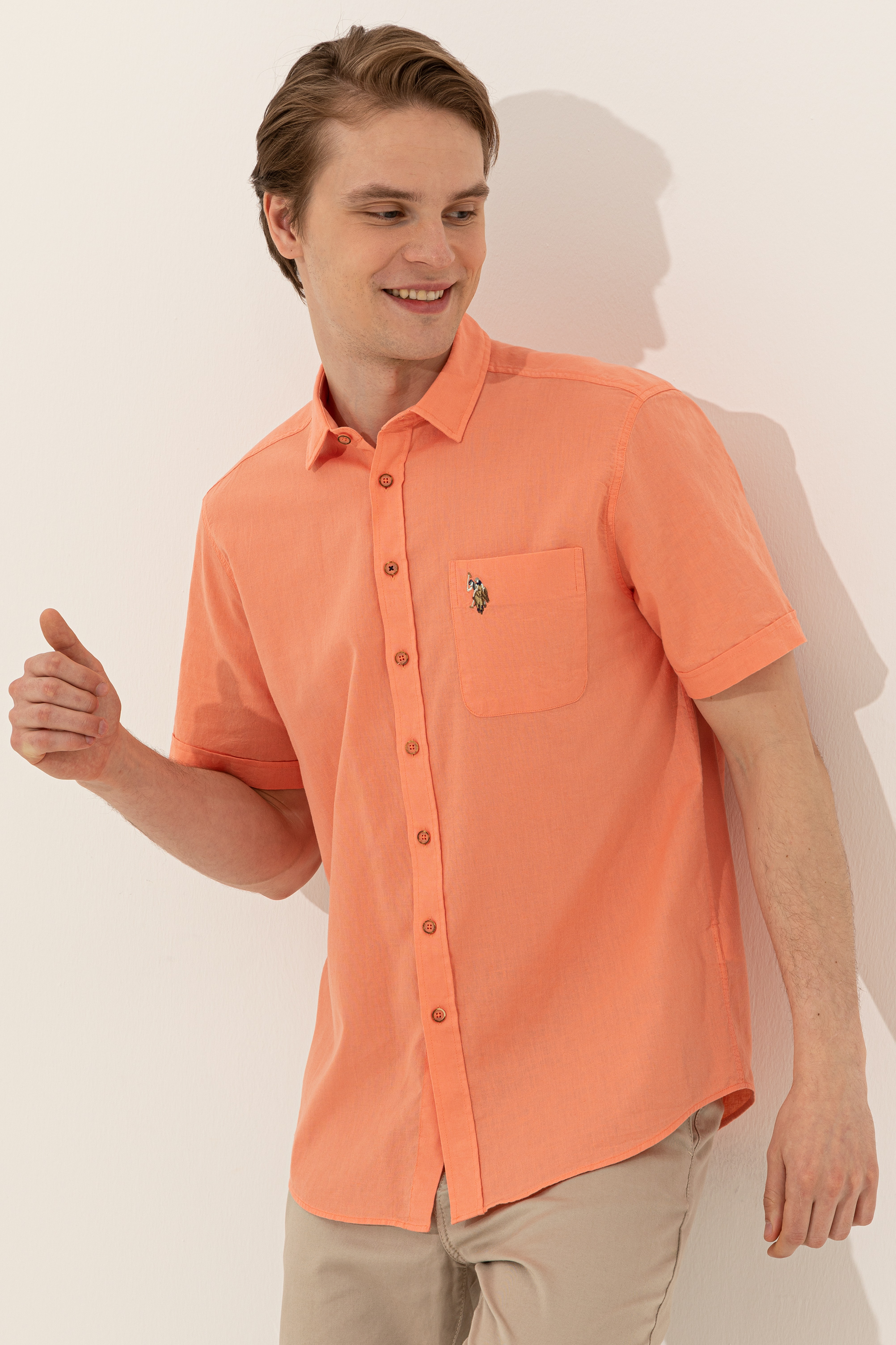 

Рубашка мужская U.S. POLO Assn. G081SZ0040ELFY022Y розовая XS, Розовый, G081SZ0040ELFY022Y