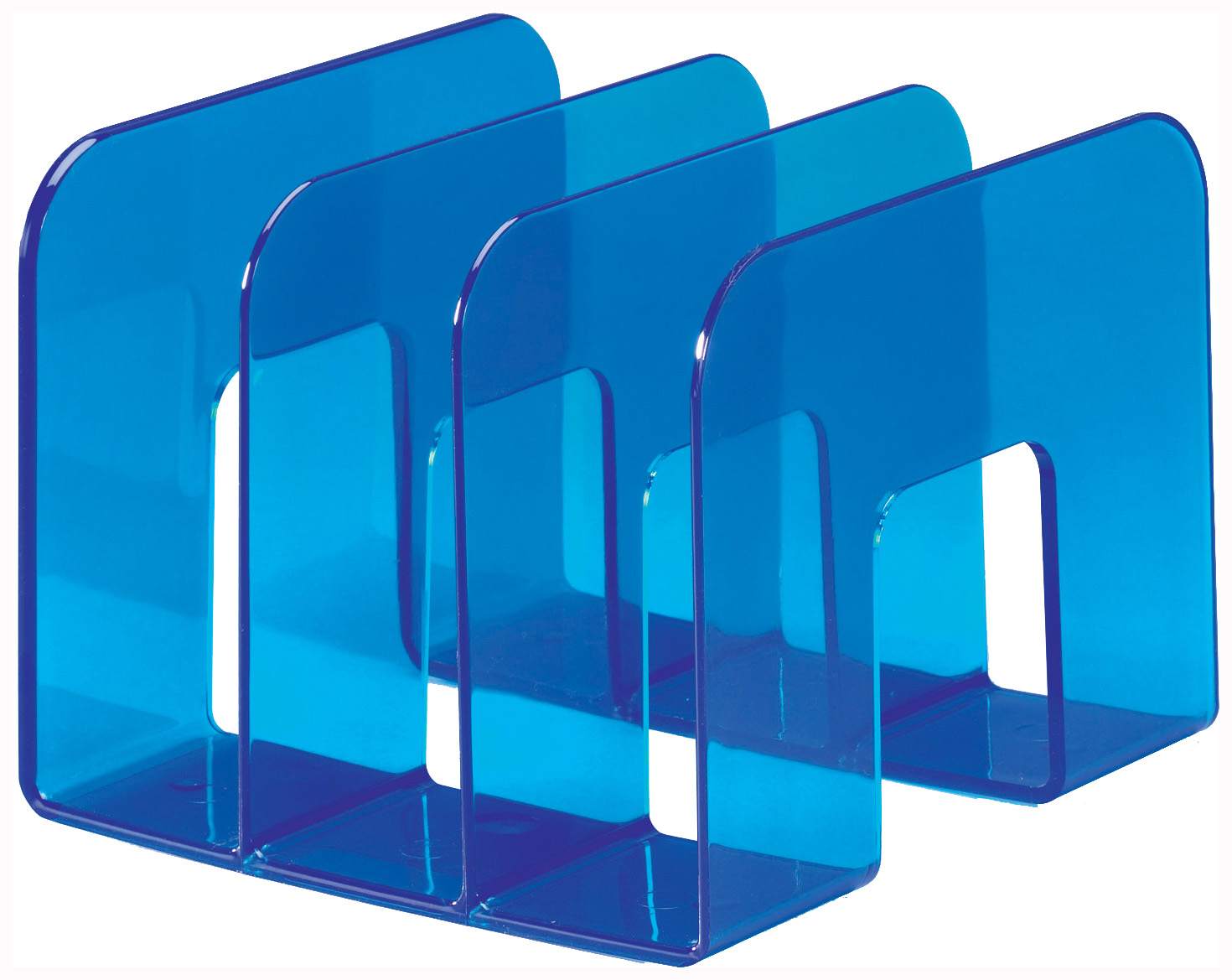 фото Подставка durable trend, для каталогов, 3 секции, 215 x 210 x 165 мм голубой