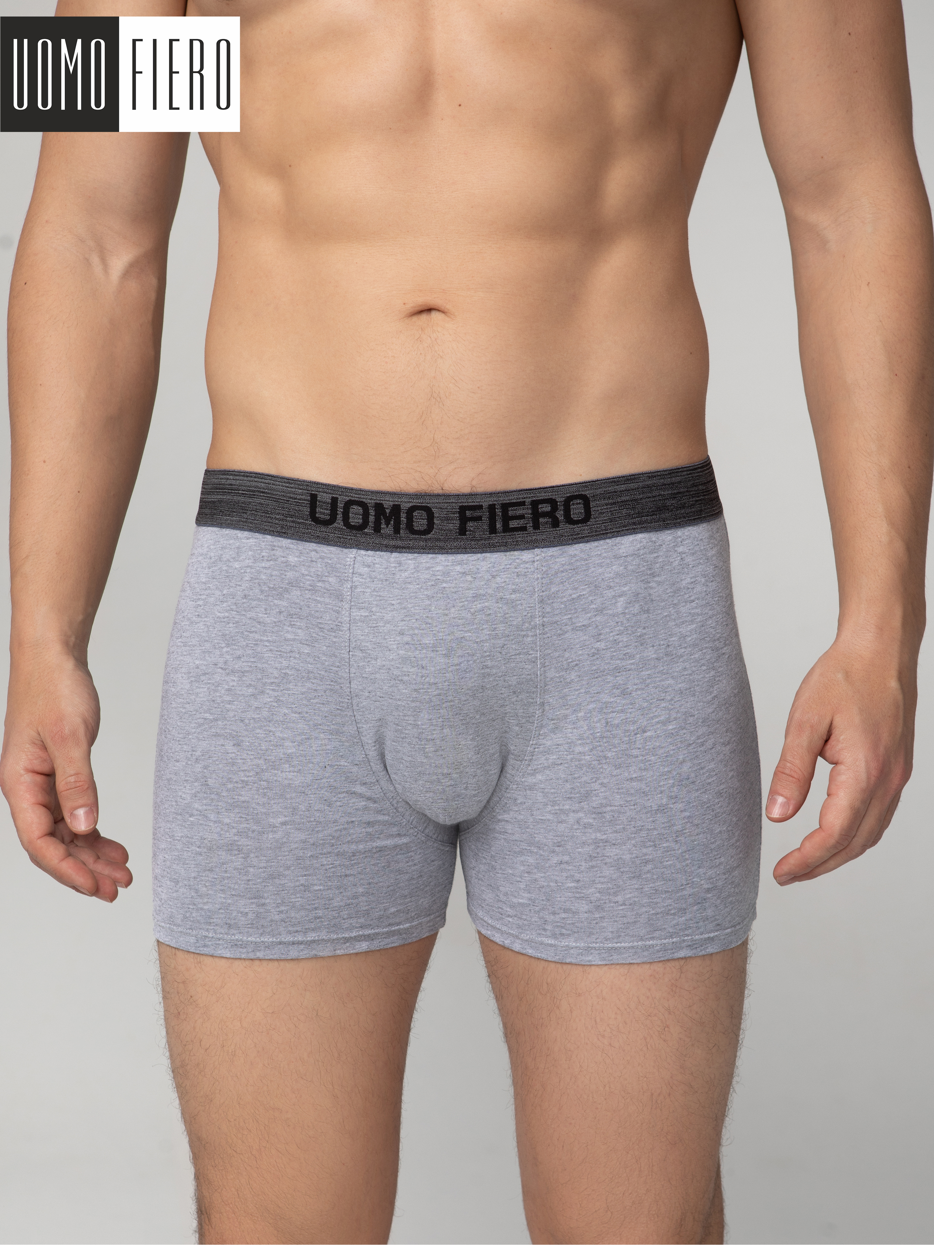 Трусы мужские UOMO FIERO 027FH серые 54 RU