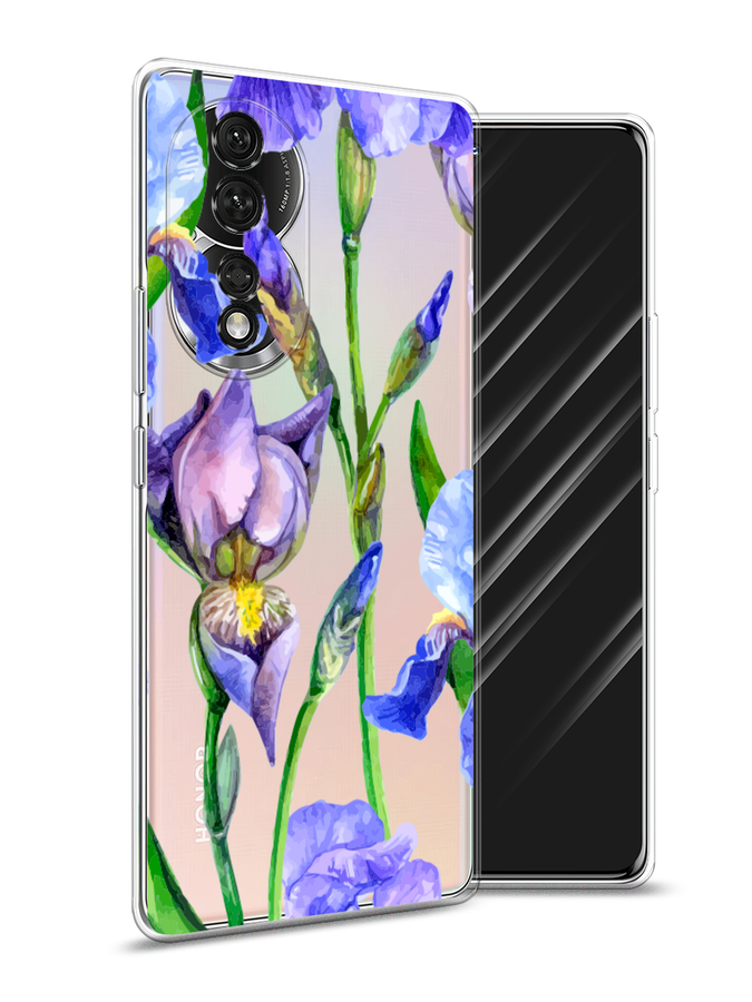 

Чехол Awog на Honor 80 "Синие ирисы", Фиолетовый;голубой;зеленый, 6120350-8