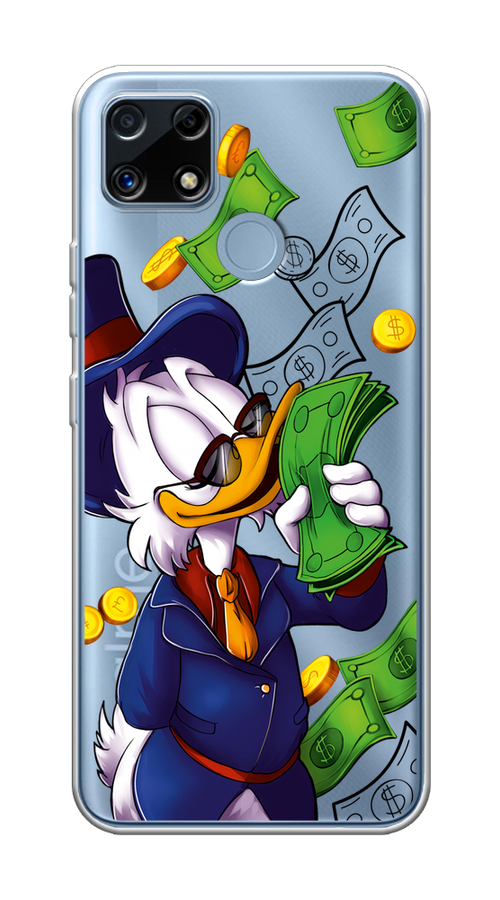 

Чехол на Oppo Realme C25 "Scrooge McDuck with Money", Синий;зеленый;белый, 256950-6