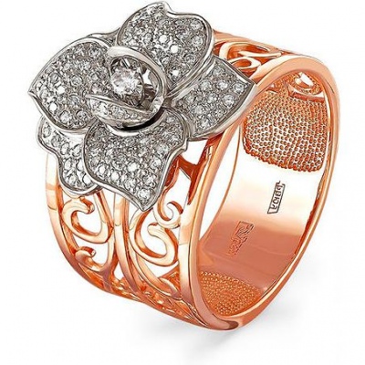 

Кольцо из красного золота с бриллиантом р. 18,5 Kabarovsky 11-0670-1000, 11-0670-1000