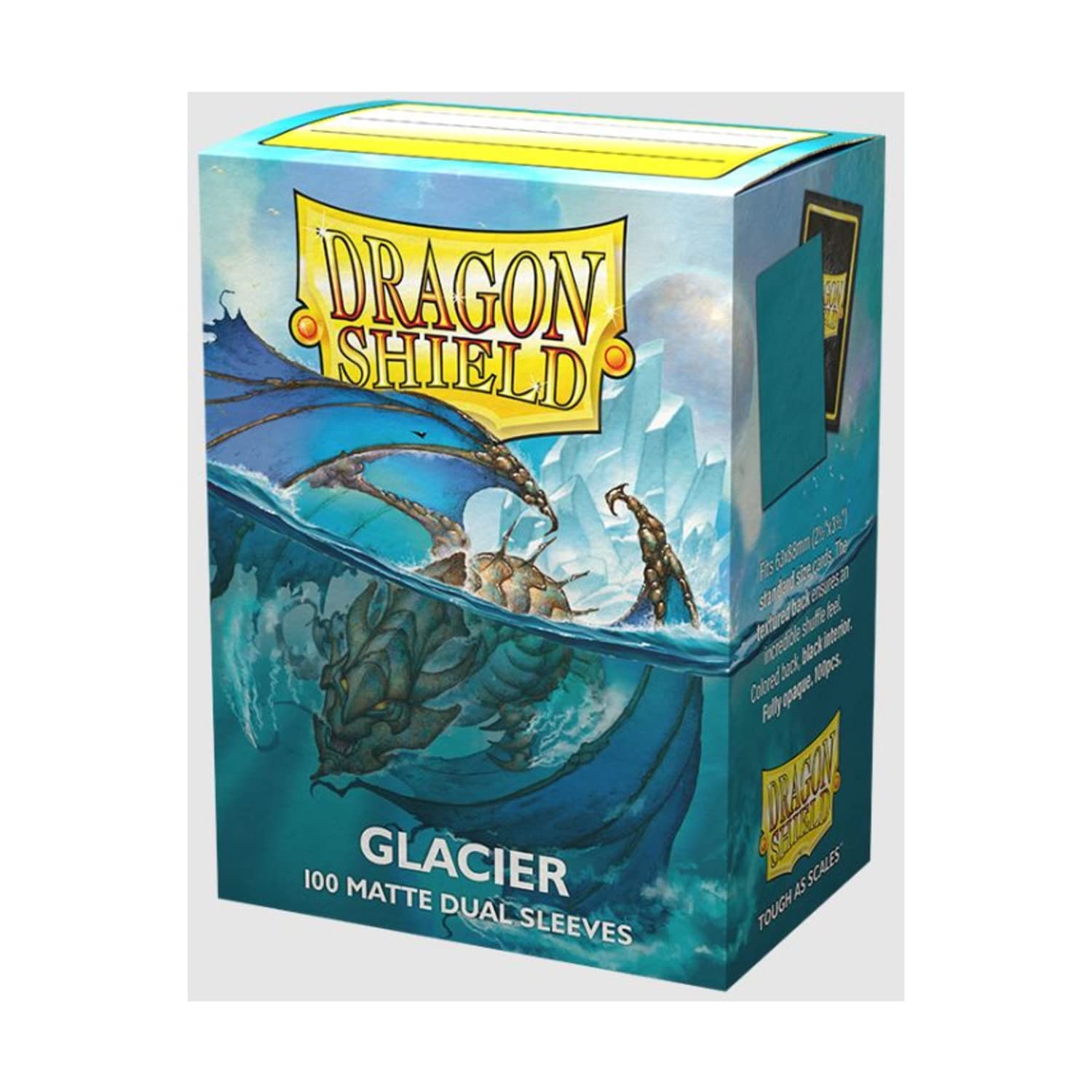 Протекторы Dragon Shield Glacier 64x89 мм, 100 шт. для карт MTG, Pokemon