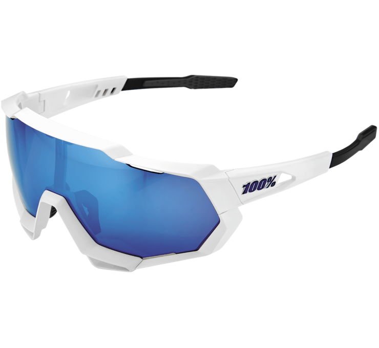 

Очки спортивные 100% Speedtrap Matte White / HIPER Blue Multilayer Mirror Lens, Белый, Speedcraft