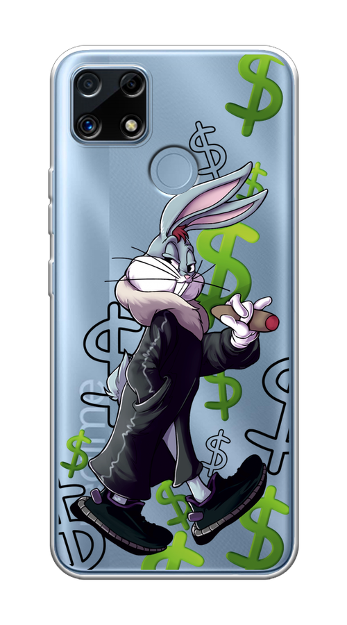 

Чехол на Realme C25/C25s "Rich Bugs Bunny", Зеленый;черный;голубой, 256950-6