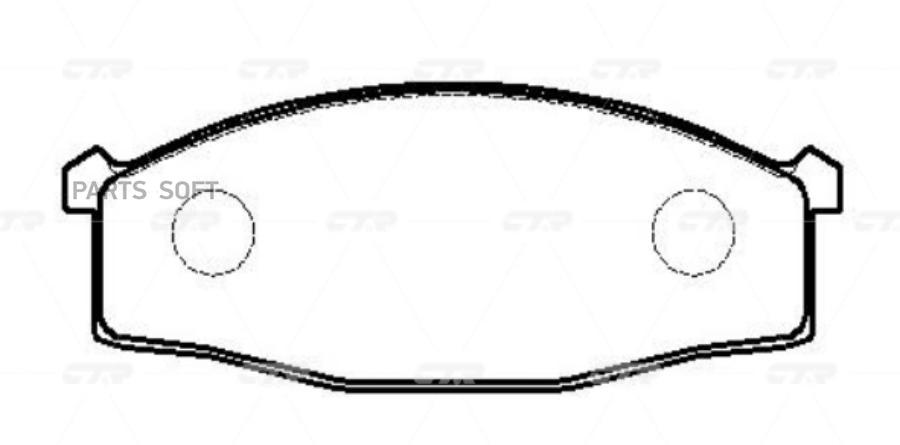 

Тормозные колодки Ctr передние GK0803