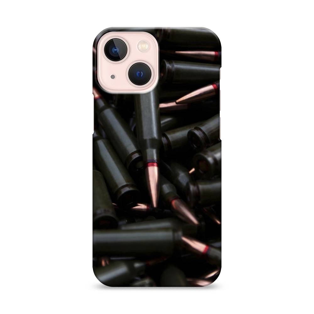 

Пластиковый чехол "Пули черные" на Apple iPhone 13 mini, 14120-4