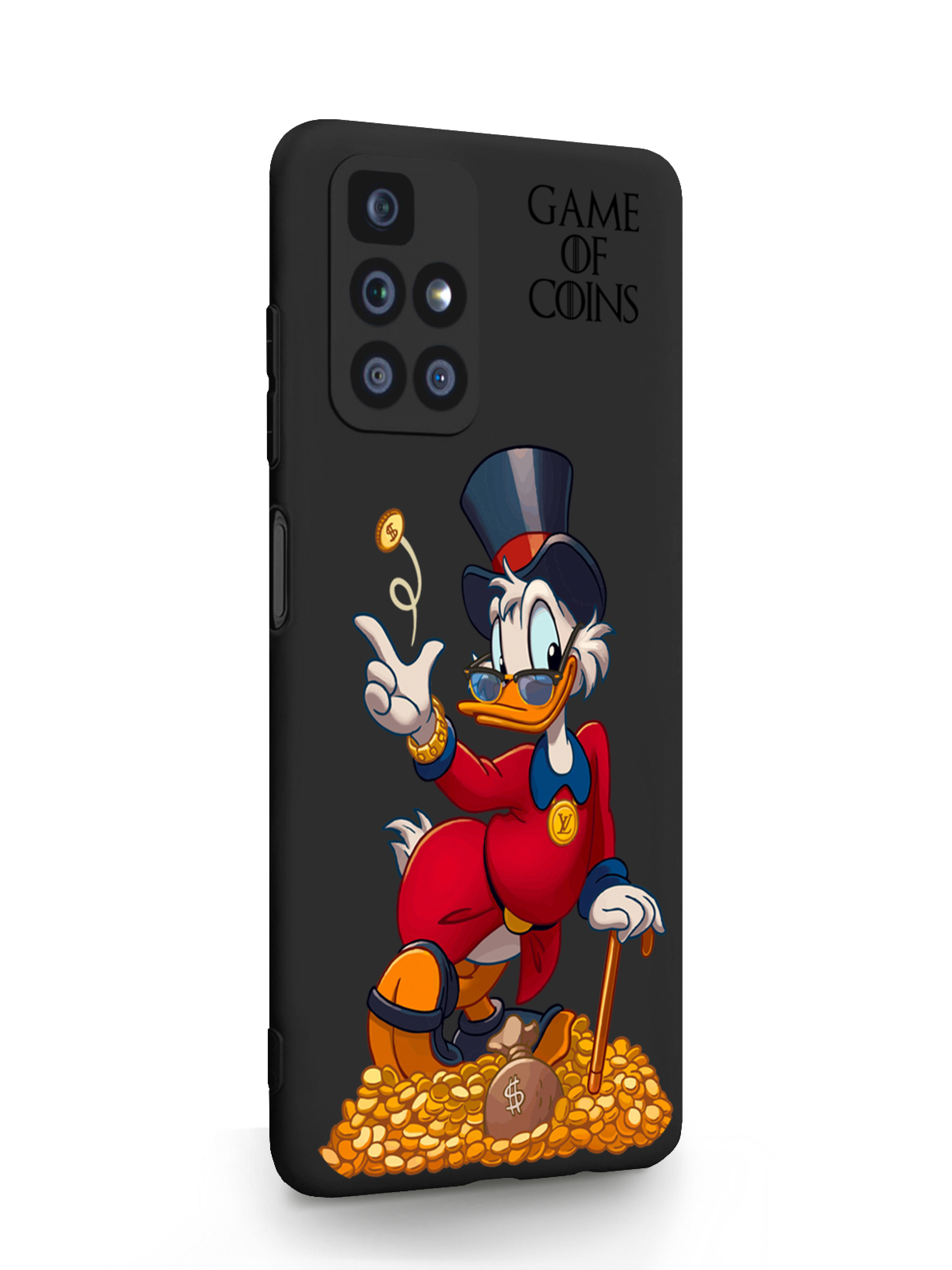 Чехол MustHaveCase Xiaomi Redmi 10 Богатая Утка Игра монет черный