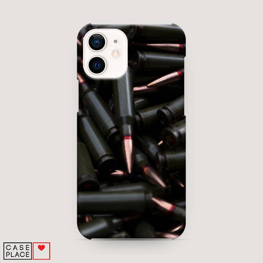 

Пластиковый чехол "Пули черные" на Apple iPhone 12 mini, 12620-4