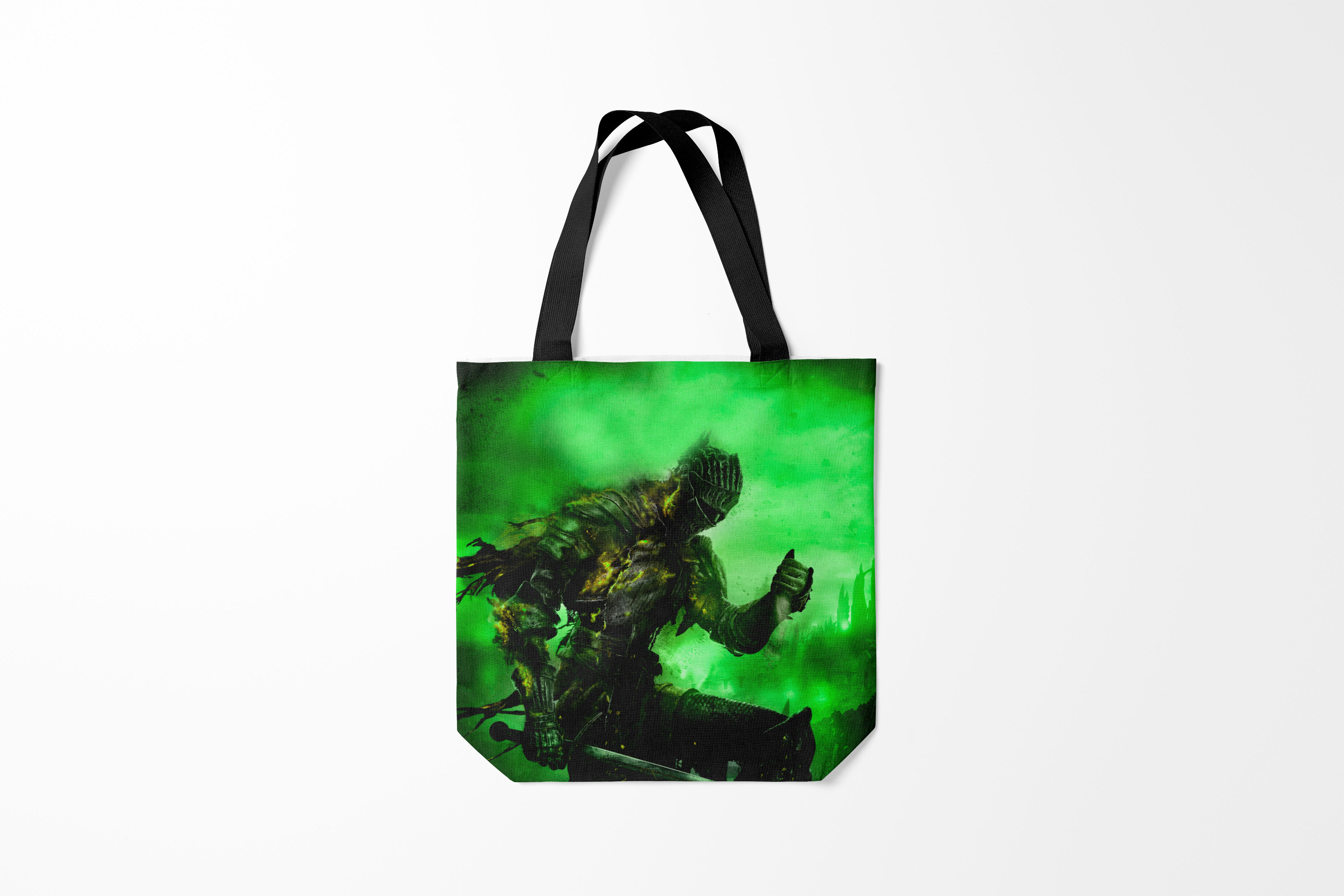

Сумка шoппер унисекс Burnettie Разные игры DARK SOULS, зеленый, Разные игры DARK SOULS