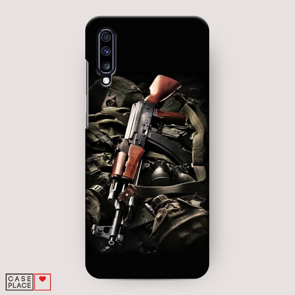 фото Пластиковый чехол "автомат" на samsung galaxy a70 awog